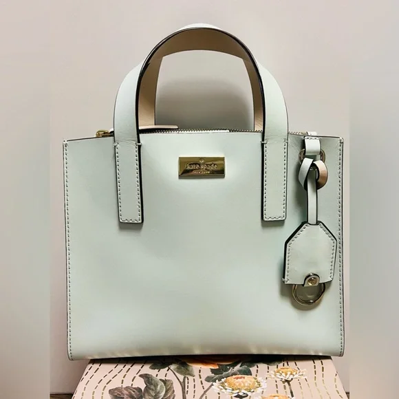 Kate Spade Mint Green New York Satchel EUC - Picture 2 of 12